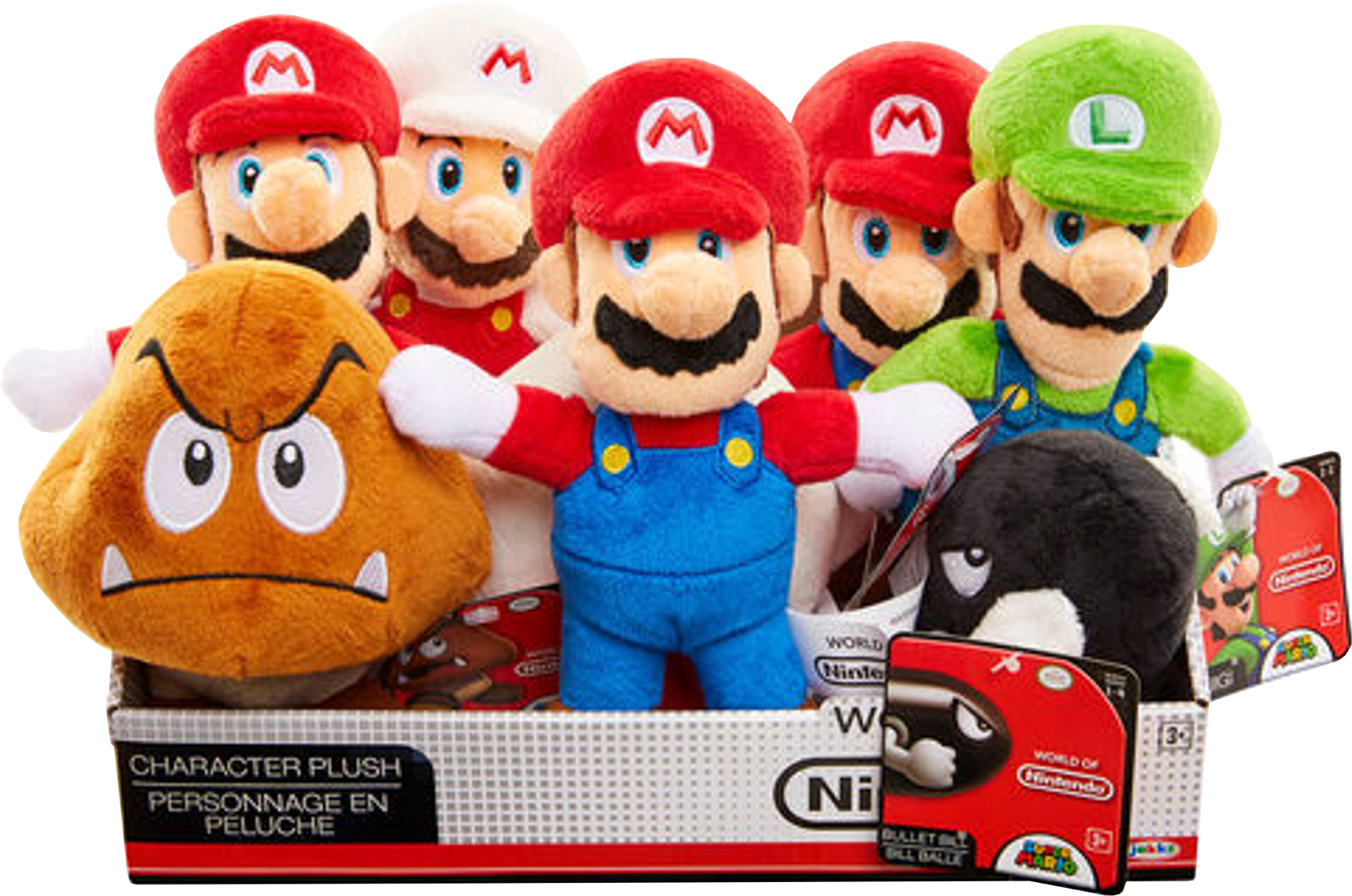 12 Peluches Super Mario Aléatoire