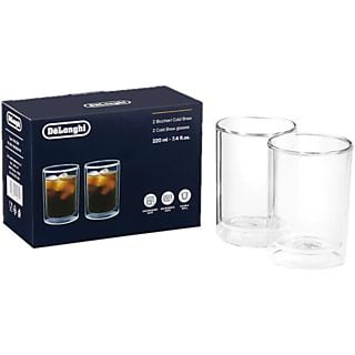DE-LONGHI Cold Brew Coffee, 220 ml 2 pezzi - Set di bicchieri a doppia parete