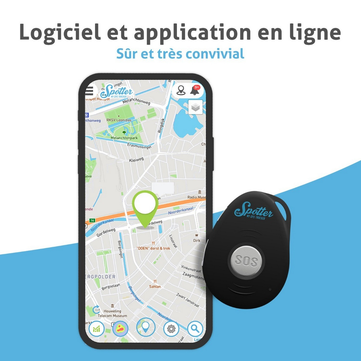 SPOTTER GPS Tracker Zwart (SP-1501) | MediaMarkt