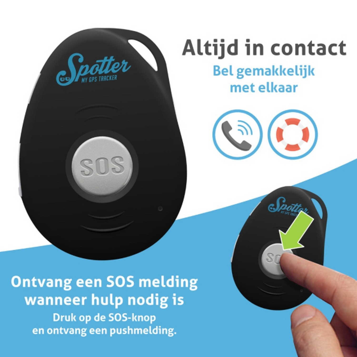 SPOTTER GPS Tracker Zwart (SP-1501) | MediaMarkt