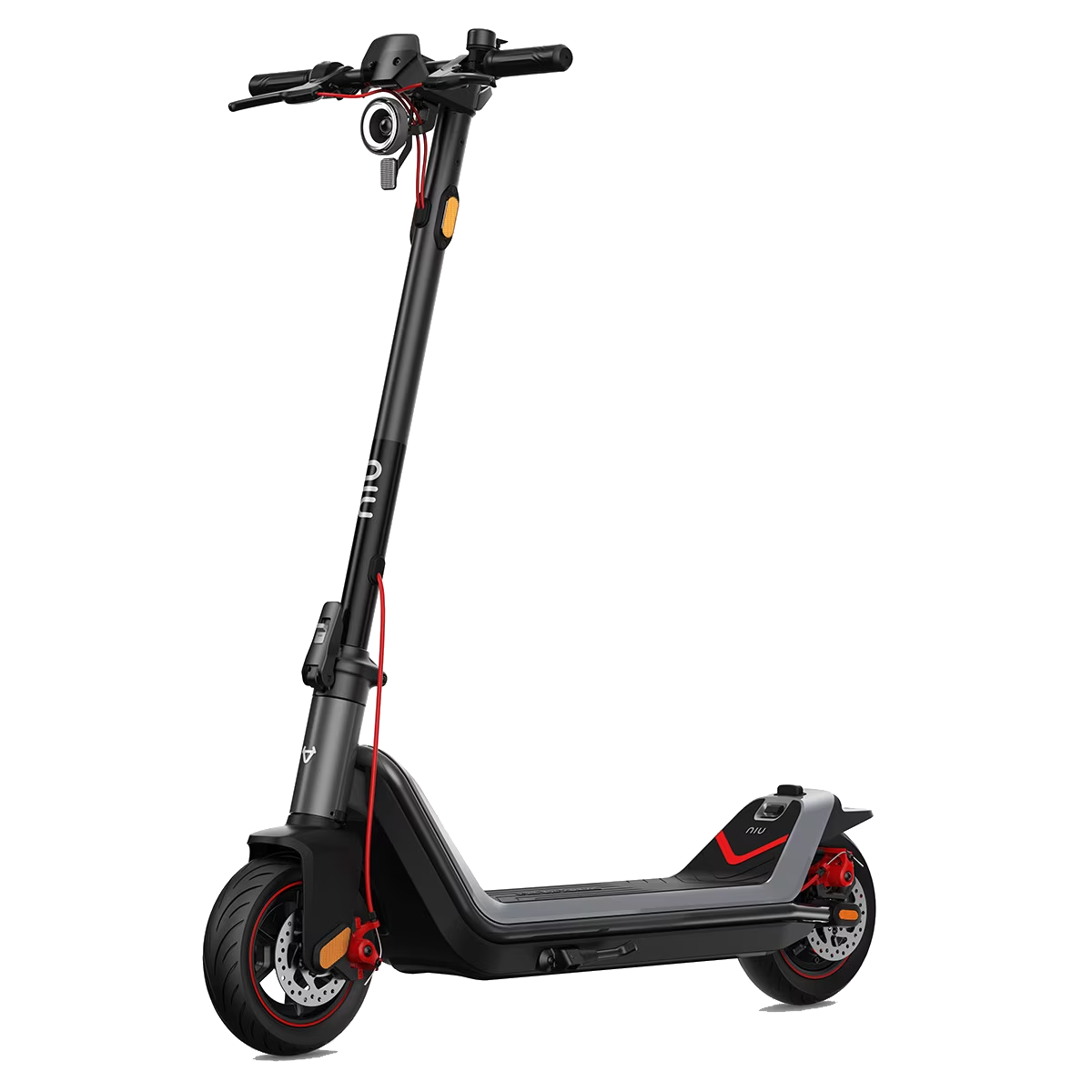 Patinete eléctrico - Niu KQi3 Max, 900 W, 450W Potencia nominal, Hasta 120 kg, 12500 mAh, 32 km/h, Negro y Rojo