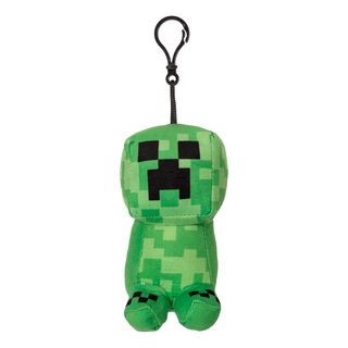 UNITED INDEPENDENT ENTERTAIN Minecraft: Clip-on - Creeper - ciondolo peluche (Verde/Nero)