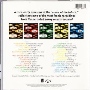Rückseite eines Musikalbums mit Titellisten und einem Vintage-Design.