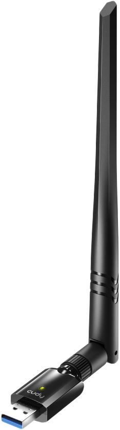 CUDY WU1400 kétsávos AC1300 Wi-Fi High Gain USB 3.0 Adapter, fekete (218101)