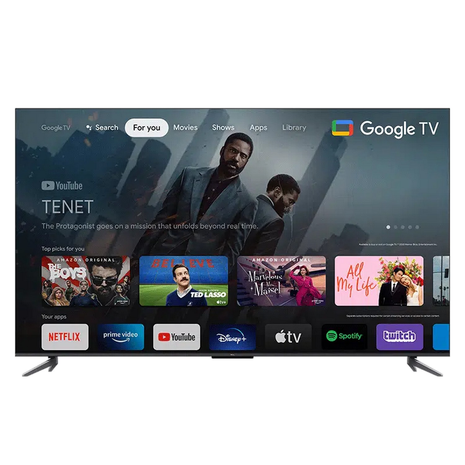 TCL 50C645 50" QLED Smart 4K (2023) - QLED 4K - TV QLED - 50 pouces