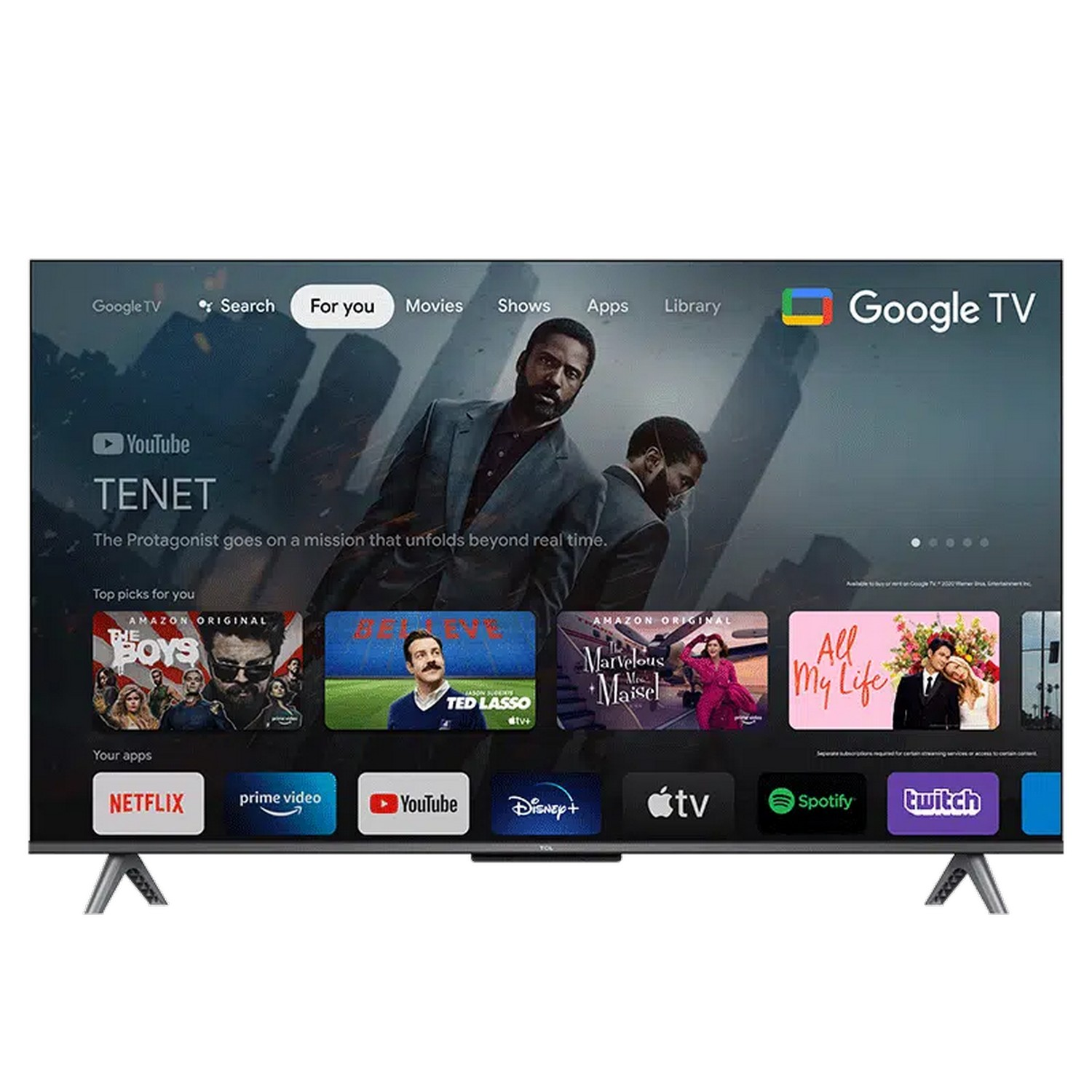 TCL 43C645 43" QLED Smart 4K (2023) - QLED 4K - TV miniLED - 43 pouces