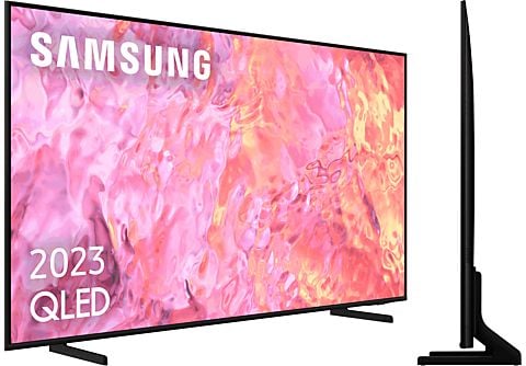 TV QLED 50  Samsung TQ50Q60CAUXXC, UHD 4K, Smart TV, Quantum Dot, Diseño  AirSlim, Object Tracking Sound+, SolarCell Remote, Gaming Hub, Negro