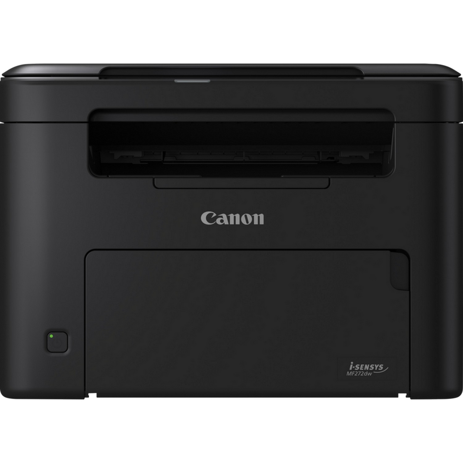 Black Canon i-SENSYS MF272dw printer on a white background.