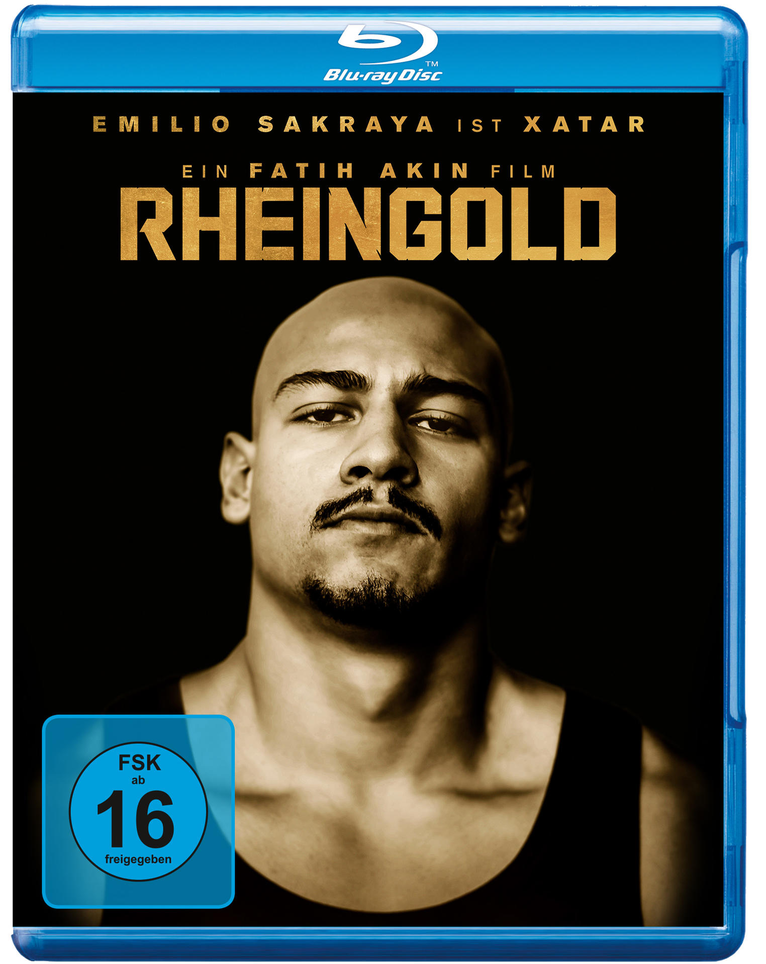Blu-ray Cover mit Mann, "RHEINGOLD" Schriftzug und FSK-Siegel.
