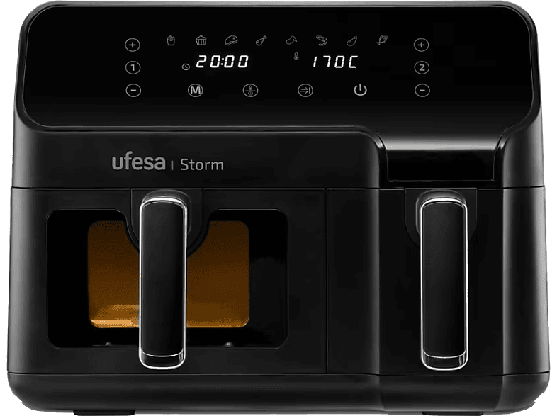 Ufesa Storm 9L Doble – Negro - Pantalla táctil