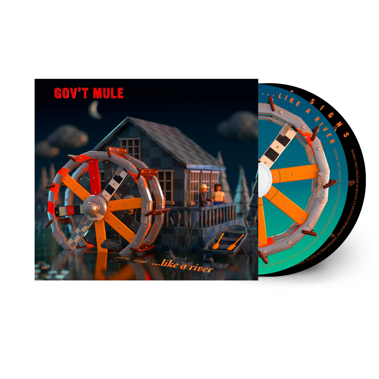 CD-Cover mit Flussszene und Bandname 'Gov't Mule'.