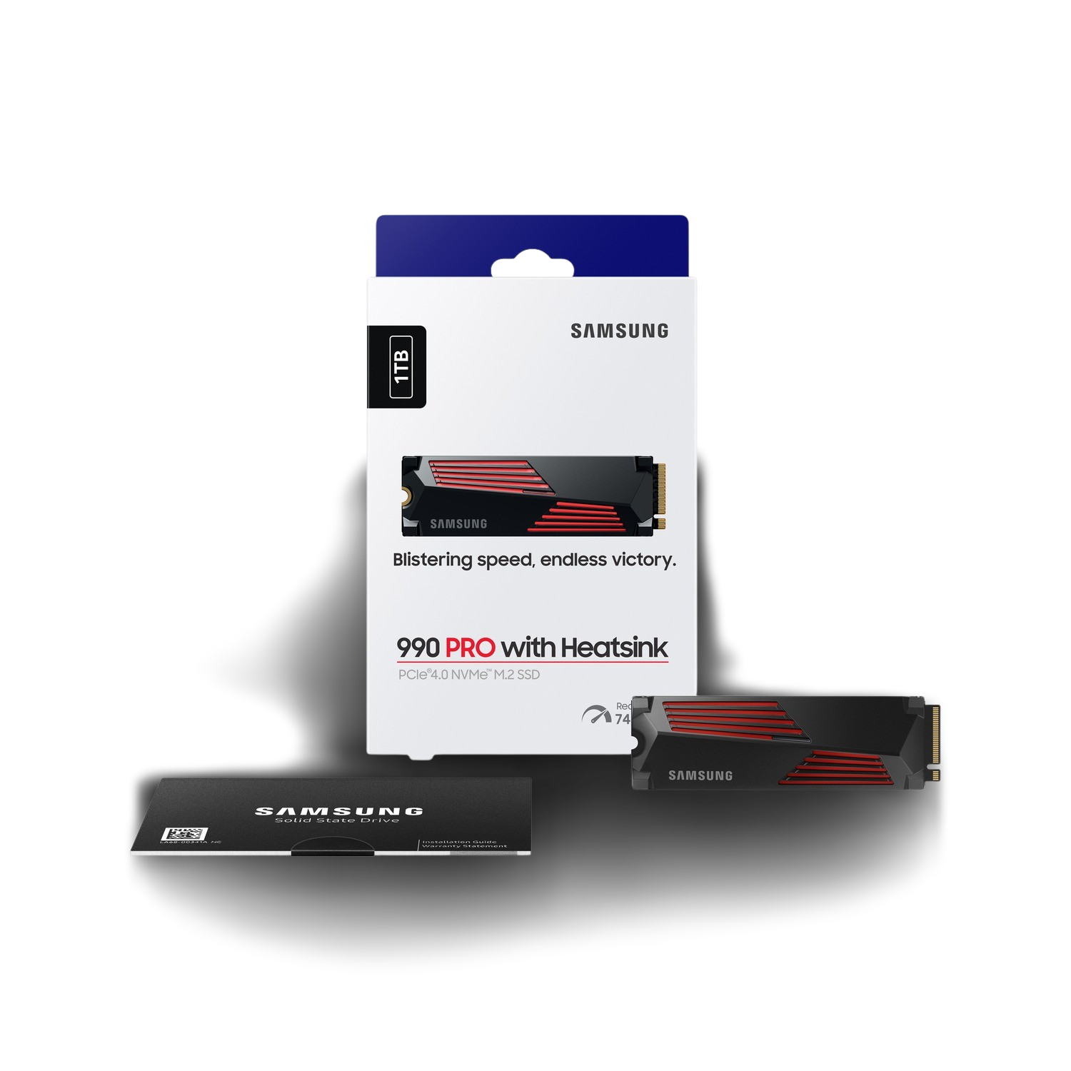 内蔵型SSD Samsung 990 PRO with heatsink 1TB SSD SAMSUNG 990 PRO 1TB Heatsink PCIe 4.0 NVMe™ M.2 SSD kopen