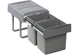 EKOTECH Beépíthető hulladékgyűjtő/kuka MEGA 40 2x15 liter lágyan záródó