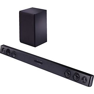 Barra de sonido - LG SQC2, Bluetooth, Subwoofer Inalámbrico, 300 W, Negro