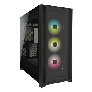 CORSAIR iCUE Midi Tower 5000X RGB TG - PC Gehäuse (Schwarz)