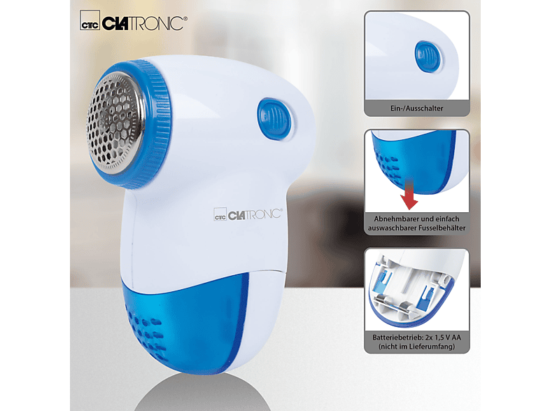 CLATRONIC TC 3758 Mini Textil Cleaner Fusselrasierer