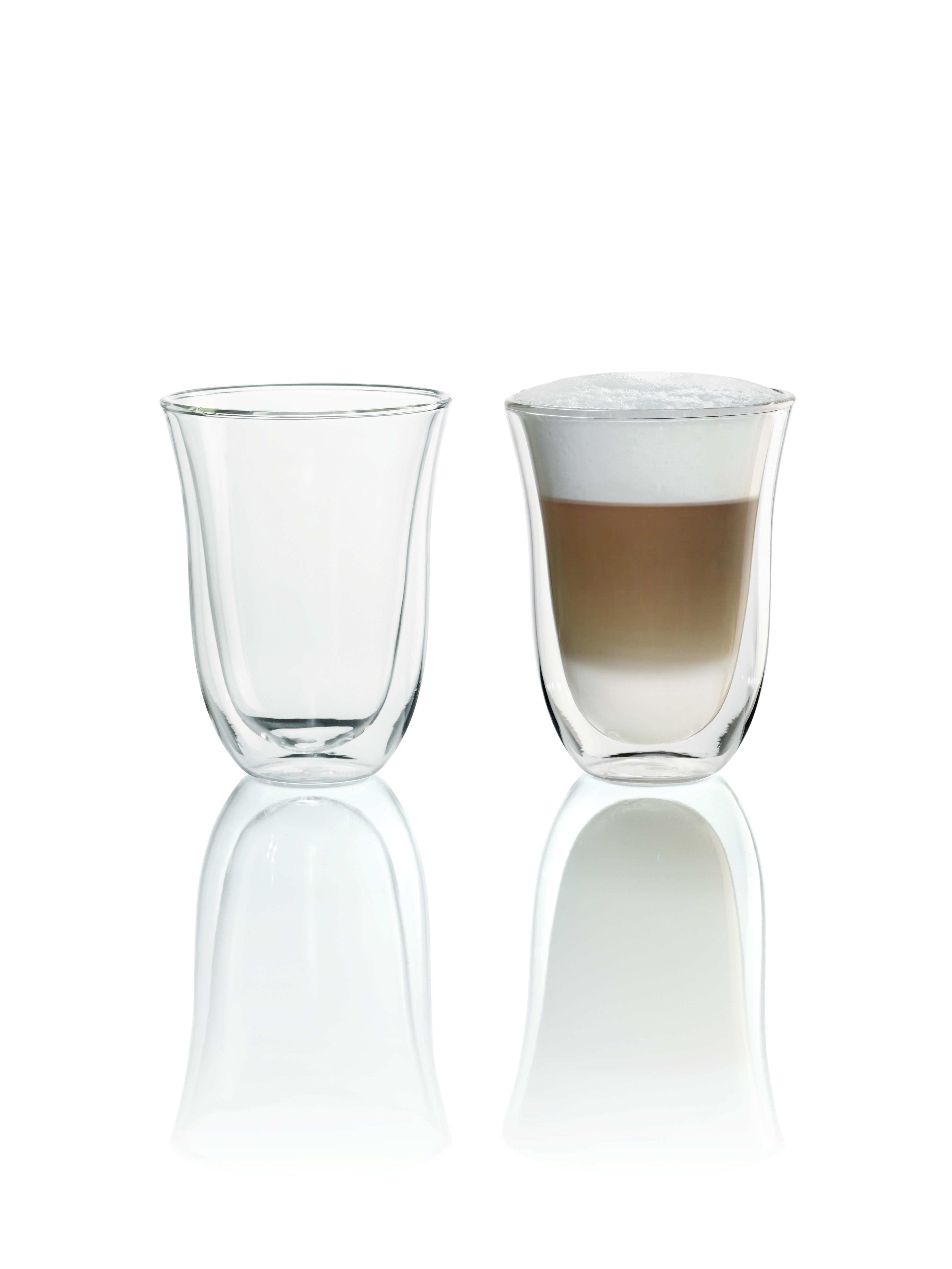 Latte Transparent Macchiato 2erSet DLSC312 Thermoglas DELONGHI Gläser