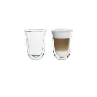 DELONGHI Thermoglas 2erSet DLSC312 Latte Macchiato Gläser Transparent