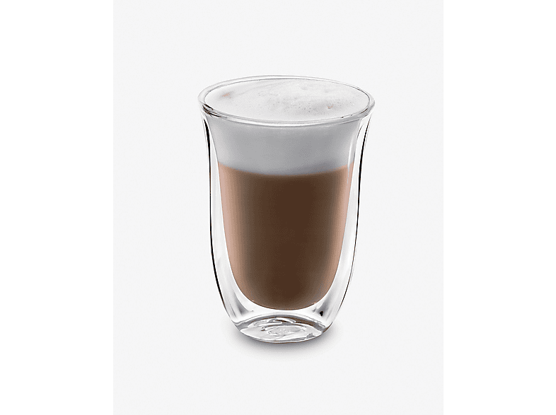 DELONGHI Thermoglas 2erSet DLSC312 Latte Macchiato Gläser Transparent