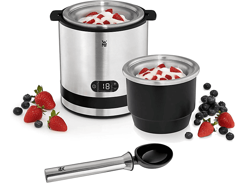 WMF KÜCHENminis® Eismaschine (12 Watt, 3 l, Silber)