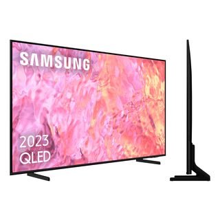 TV QLED 85" - Samsung TQ85Q60CAUXXC, UHD 4K, Smart TV, Quantum Dot, Diseño AirSlim, Object Tracking Sound+, SolarCell Remote, Gaming Hub, Negro