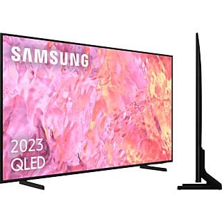 TV QLED 43" - Samsung TQ43Q60CAUXXC, UHD 4K, Smart TV, Quantum Dot, Diseño AirSlim, Object Tracking Sound+, SolarCell Remote, Gaming Hub, Negro