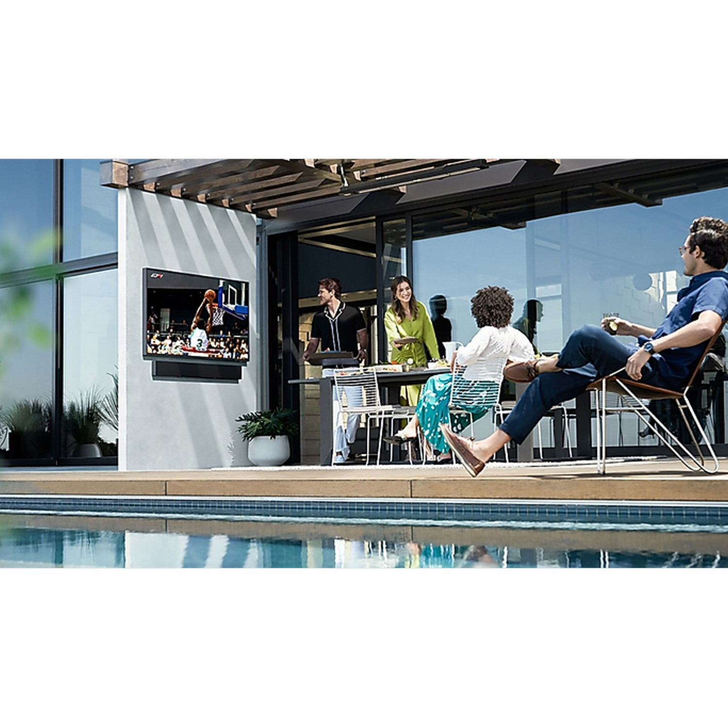 SAMSUNG The Terrace Outdoor TV 65" QLED 4K Smart TV QE65LST7TGUXXN (2023) - QLED 4K - QLED-tv - 65 inch