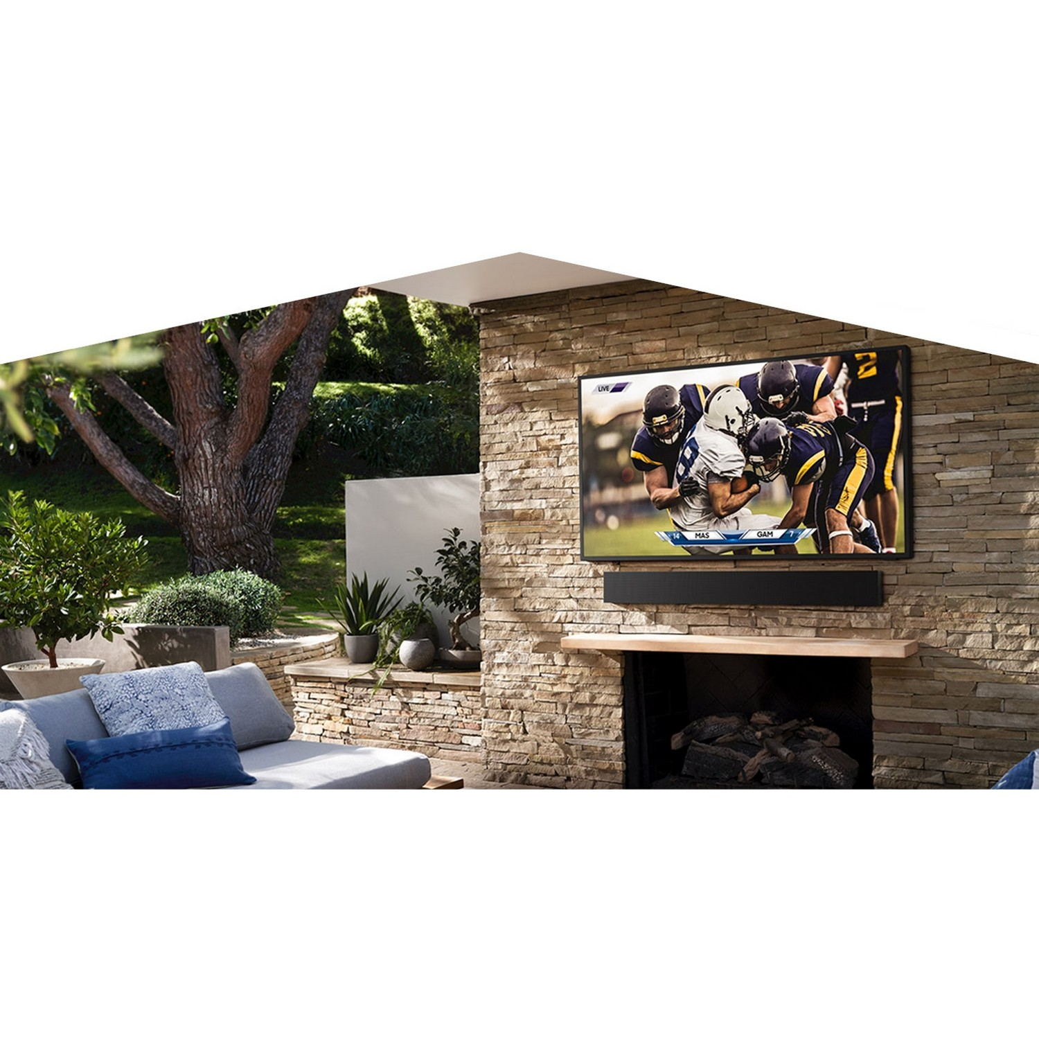 SAMSUNG The Terrace Outdoor TV 65" QLED 4K Smart TV QE65LST7TGUXXN (2023) - QLED 4K - QLED-tv - 65 inch