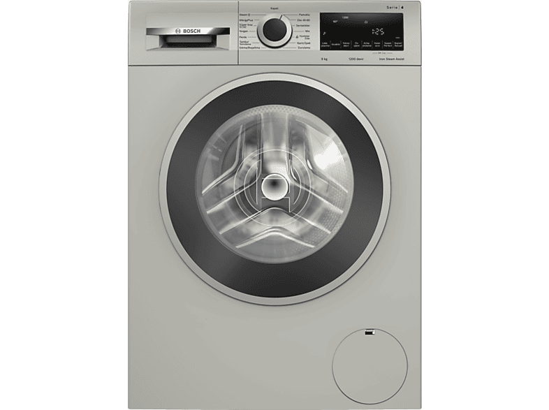 BOSCH WGA142ZXTR 9 Kg 1200 Devir Çamaşır Makinesi Gümüş_0
