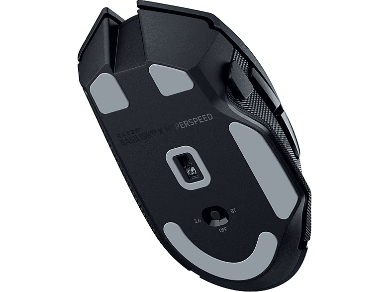 Razer Basilisk V3 X HyperSpeed Gaming Maus, Bluetooth/USB, 7-Tasten, 450IPS, 40G, 18000 DPI, Schwarz — Foto 4 von 5