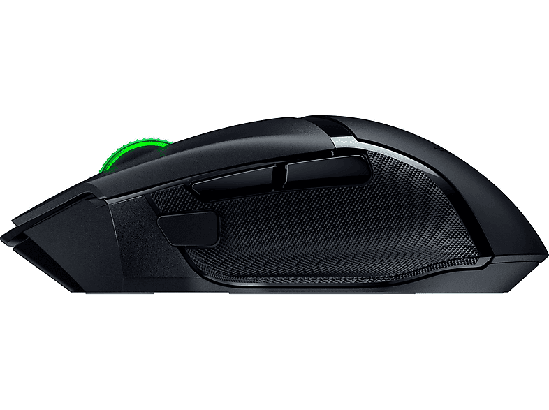 Razer Basilisk V3 X HyperSpeed Gaming Maus, Bluetooth/USB, 7-Tasten, 450IPS, 40G, 18000 DPI, Schwarz — Foto 3 von 5