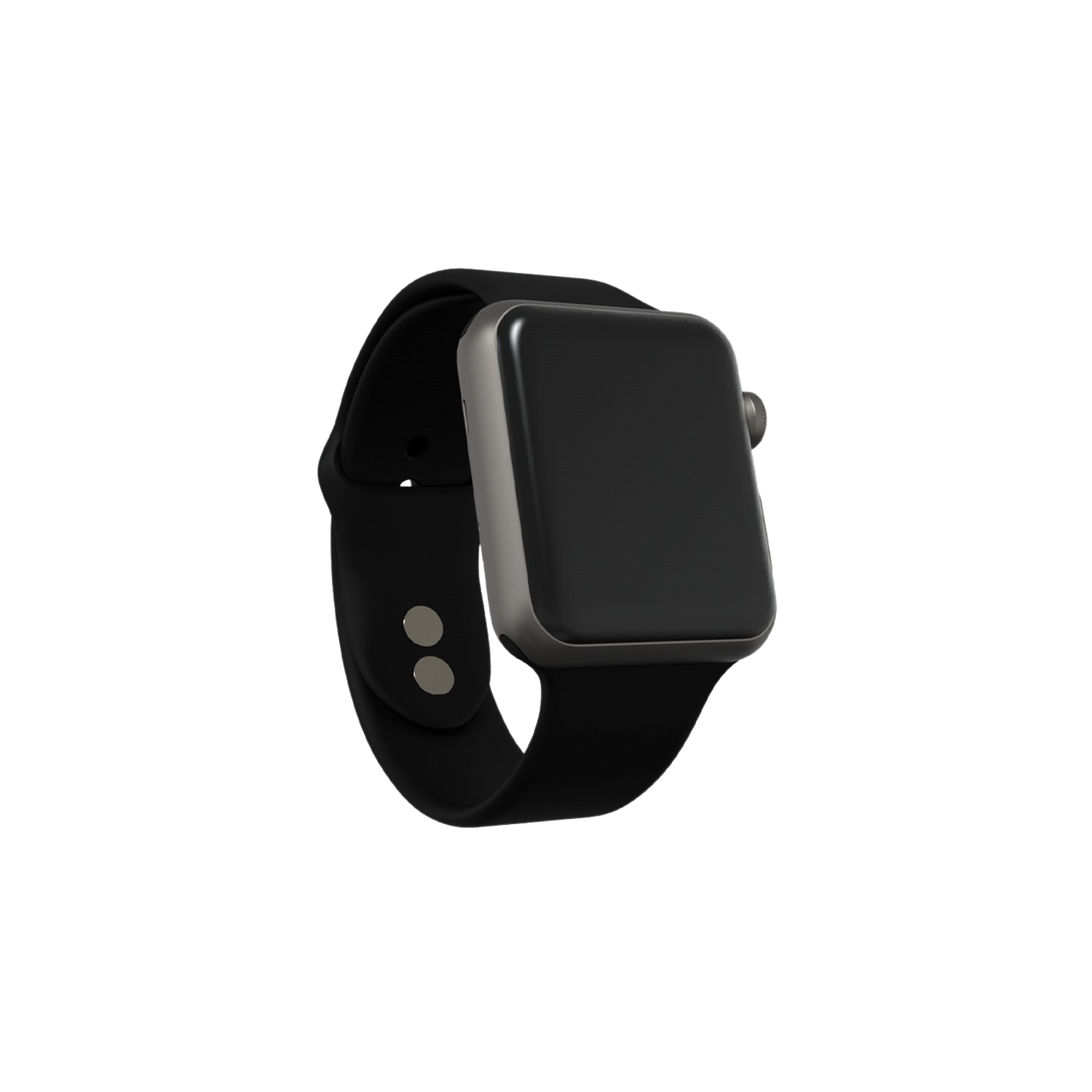 RENEWD Refurbished Apple Watch Series 5 44mm Spacegrijs Aluminium/Zwarte Sportband
