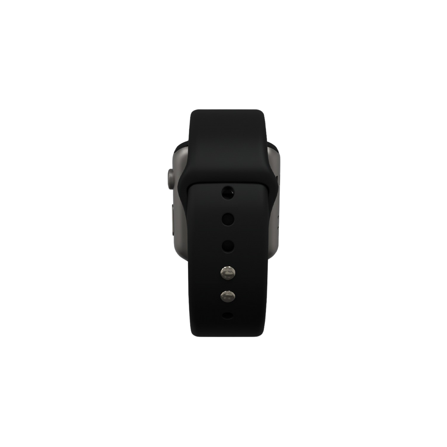 RENEWD Refurbished Apple Watch Series 5 44mm Spacegrijs Aluminium/Zwarte Sportband