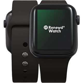 RENEWD Refurbished Apple Watch Series 6 44mm Spacegrijs Aluminium/Zwarte Sportband