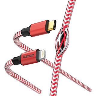 HAMA 201562 Kabel USB-C naar Lightning 1.5m Rood