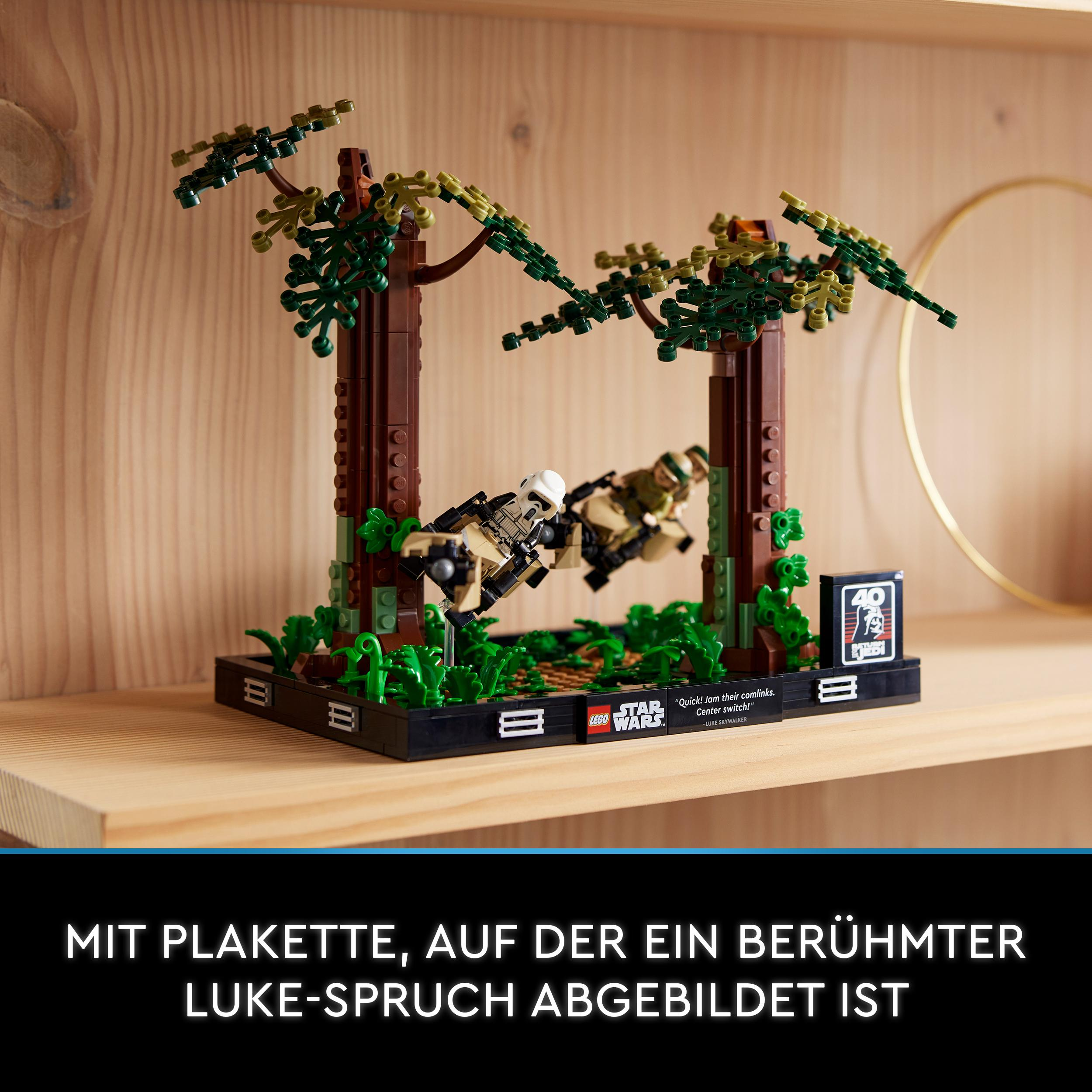 LEGO Star Wars 75353 Verfolgungsjagd Diorama – auf Endor Mehrfarbig Bausatz