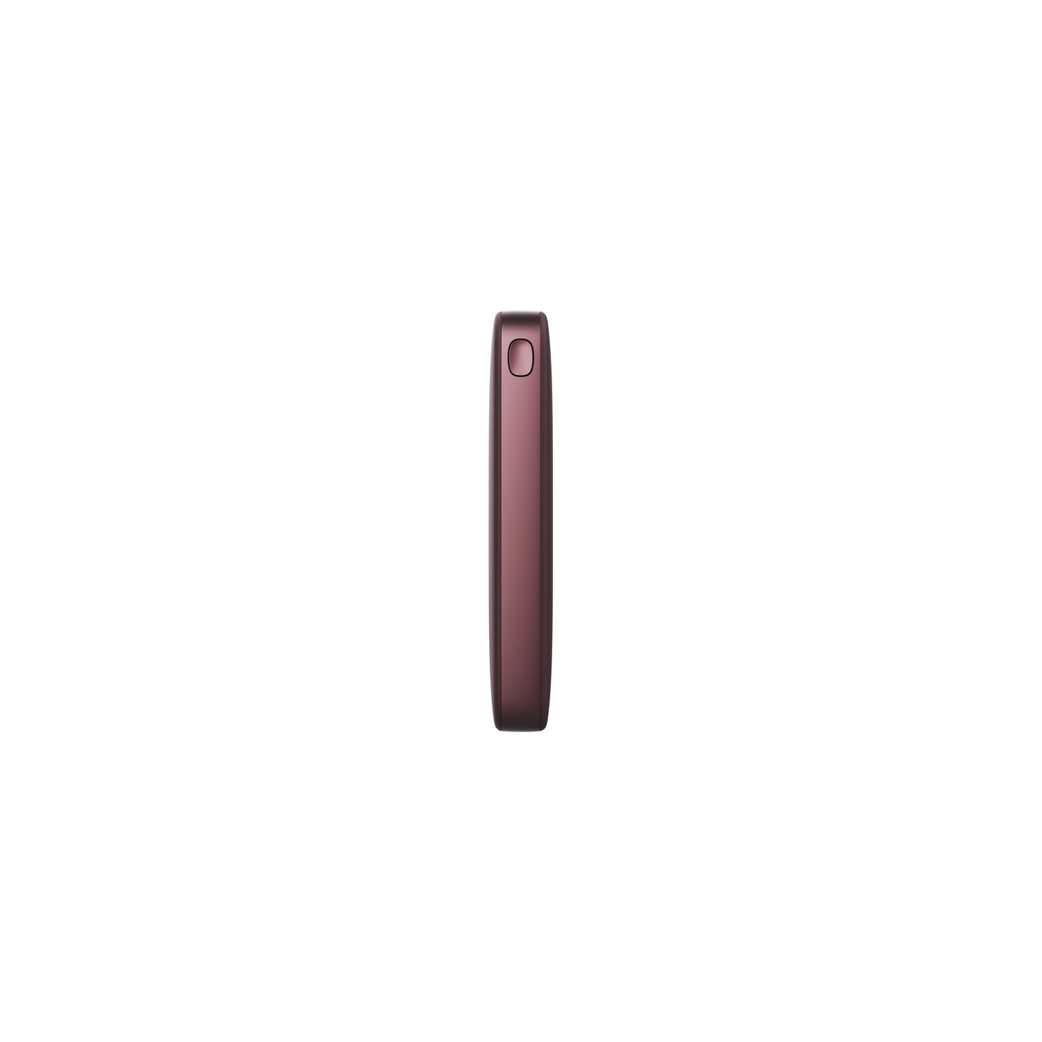 A dark rose-colored vape pen, on a white background.