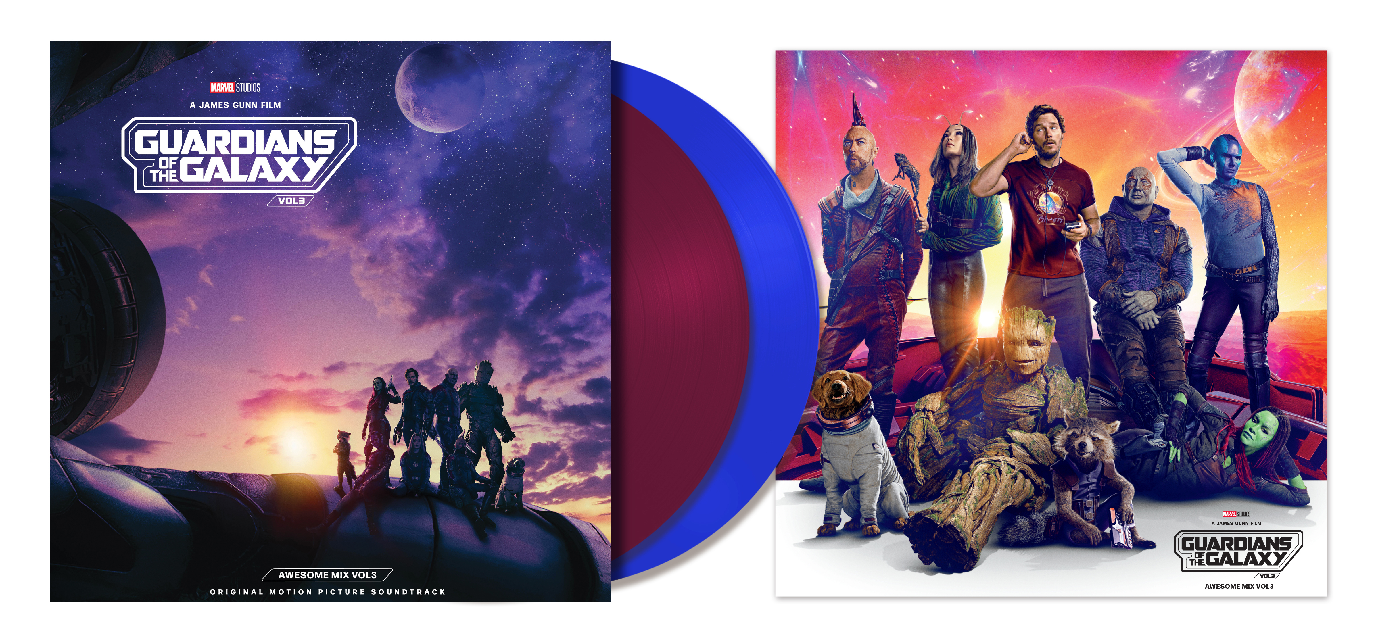 Various - Guardians 3 Exklusive Edition Blue Mix (Vinyl) Galaxy - Of + Vol. Awesome 3: Poster Vol. (2LP) The