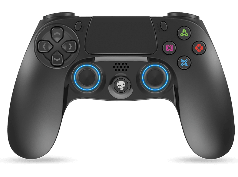 SPIRIT OF GAMER PGP vezeték nélküli kontroller, PS4 kompatibilis, Bluetooth, fekete-kék (SOG-BTGP41)