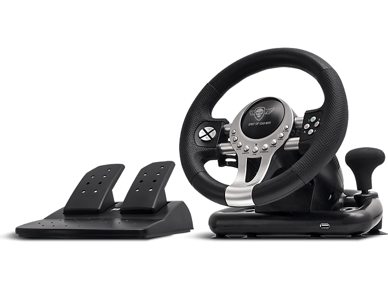 SPIRIT OF GAMER Race Wheel PRO 2 kormány + pedál váltó, PC/PS3/PS4/Xbox One/S/X kompatibilis, fekete (SOG-RWP2)