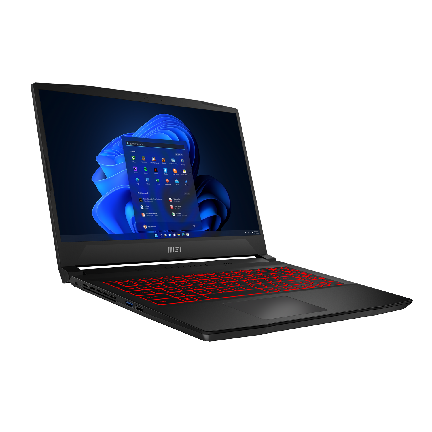 MSI Katana GF66 12UC-1010NL - 15.6 inch - Intel Core i5 - 16 GB - 512 GB - GeForce RTX 3050