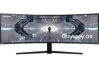 SAMSUNG Odyssey G9 LC49G95TSSP - Gaming Monitor, 49 ", DQHD, 240 Hz, Weiss/Schwarz