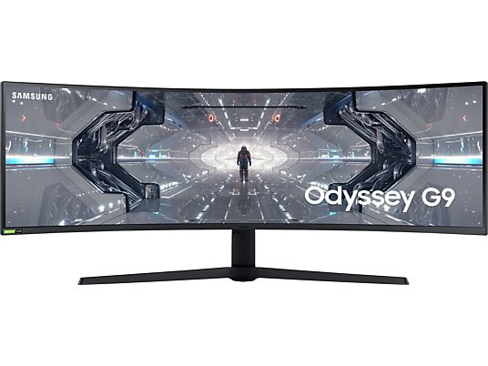 SAMSUNG Odyssey G9 LC49G95TSSP - Ecran de jeu, 49 ", DQHD, 240 Hz, blanc/noir