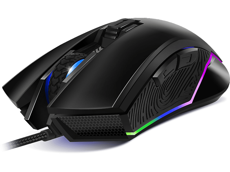 SPIRIT OF GAMER Elite-M20 optikai egér, 4000DPI, 6 gomb, RGB, fekete (S-EM20BK2)