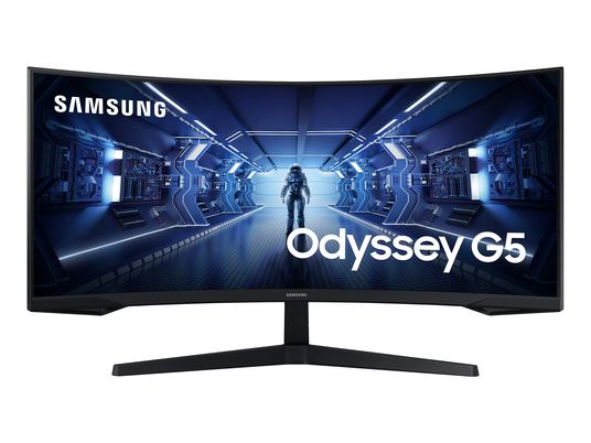 SAMSUNG Odyssey G5 LC34G55TWWP - Gaming Monitor, 34 ", UWQHD, 165 Hz, Schwarz