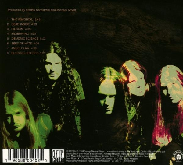 Albumcover mit einer Band von Männern. Grün- und Gelbtöne mit Text, der Songs und Credits auflistet.