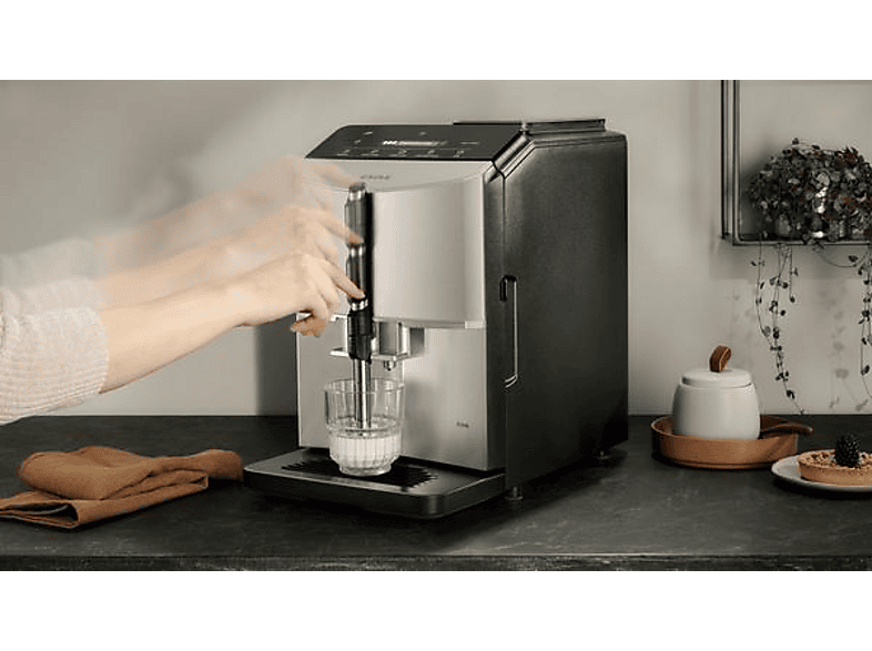 SIEMENS TF303E07 Kaffeevollautomat (Inox silver metallic, Scheibenmahlwerk aus Keramik, 15 bar) — Foto 2 von 5