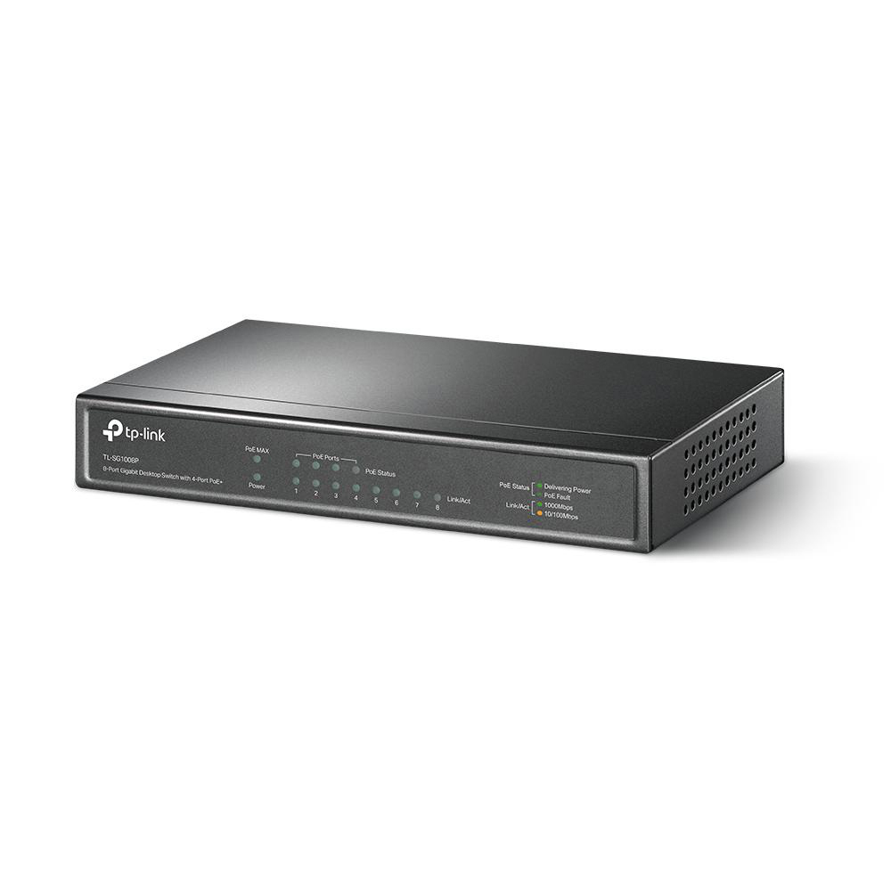 TL-SG1008P 8-Port PoE+ Desktop 4-Port Switch TP-LINK Gigabit