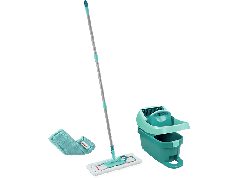Leifheit Set Profi XL Mobile + Static Plus Wischbezug Bodenwischer mit Eimer