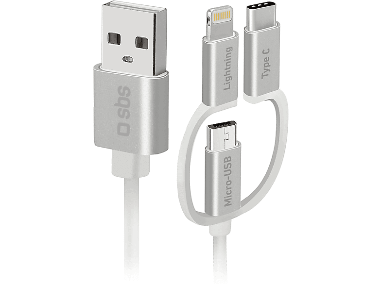 SBS Cavo 3in1 USB Lightning
